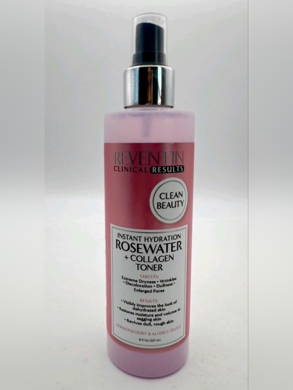 Reventin Rosewater + Collagen Toner — Pink Hydrating Face Toner